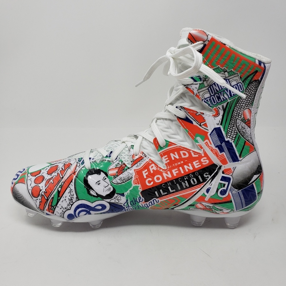 New Under Armour Football Illinois Cleats - Picture 4 of 8
